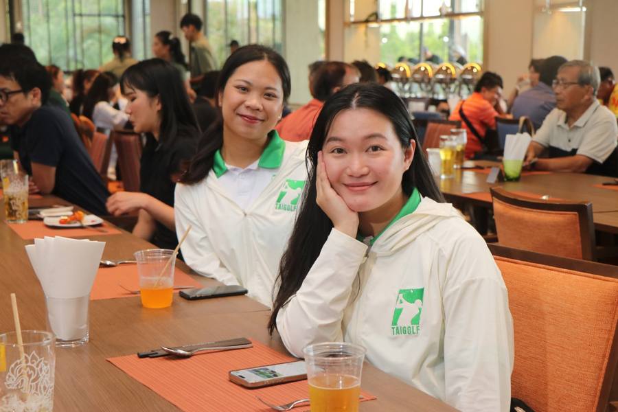 Our team at a golf club event